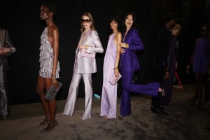 Backstage at Tom Ford Fall 2024 Ready-to-Wear Collection at Milan Fashion Week