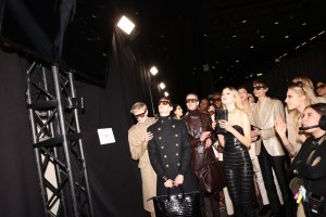 Backstage at Tom Ford Fall 2024 Ready-to-Wear Collection at Milan Fashion Week