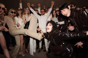 Backstage at Tom Ford Fall 2024 Ready-to-Wear Collection at Milan Fashion Week