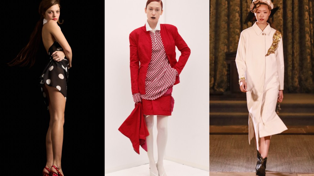 Looks from Lucila Safdie, Talia Byre, and Momonary's FW24 collections.