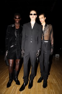 Backstage at Versace Fall 2024 Ready-to-Wear Collection at Milan Fashion Week