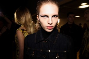 Backstage at Versace Fall 2024 Ready-to-Wear Collection at Milan Fashion Week