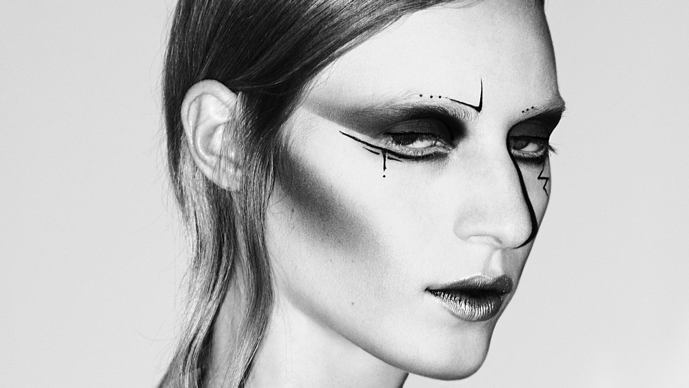 Model Julia Nobis photographed by Willy Vanderperre, MoMu exhibition Antwerp.