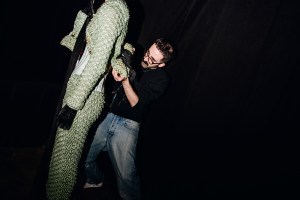 Backstage at the Wiederhoeft fall 2024 ready-to-wear show at New York Fashion Week.