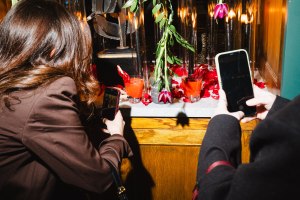 The scene at the Moda Operandi cocktail in celebration of Ludovic de Saint Sernin's  Fall 24 Collection.