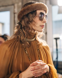 Backstage at Chloé Fall 2024 Ready-to-Wear Collection at Paris Fashion Week