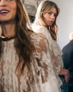 Backstage at Chloé Fall 2024 Ready-to-Wear Collection at Paris Fashion Week