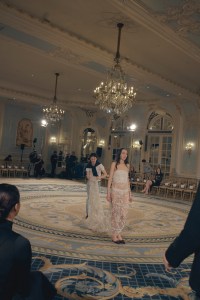 Backstage at Conner Ives Fall 2024 Ready-to-Wear Collection at London Fashion Week