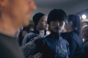 Backstage at Conner Ives Fall 2024 Ready-to-Wear Collection at London Fashion Week