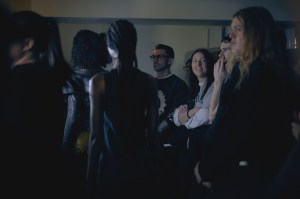 Backstage at Conner Ives Fall 2024 Ready-to-Wear Collection at London Fashion Week