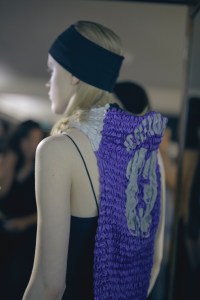 Backstage at Conner Ives Fall 2024 Ready-to-Wear Collection at London Fashion Week