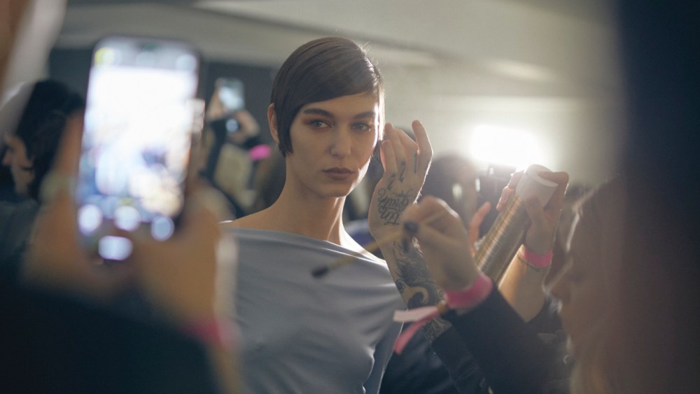 Backstage at Conner Ives Fall 2024 Ready-to-Wear Collection at London Fashion Week