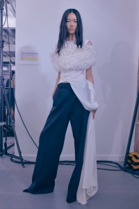 Backstage at David Koma Fall 2024 Ready-to-Wear Collection at London Fashion Week