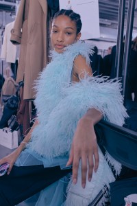 Backstage at David Koma Fall 2024 Ready-to-Wear Collection at London Fashion Week