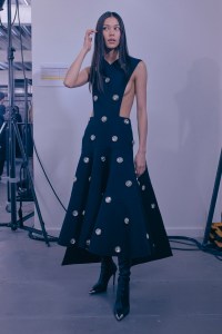 Backstage at David Koma Fall 2024 Ready-to-Wear Collection at London Fashion Week