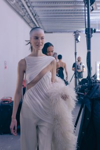 Backstage at David Koma Fall 2024 Ready-to-Wear Collection at London Fashion Week