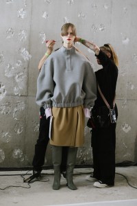Backstage at Dries Van Noten Backstage Fall 2024 Ready-to-Wear Collection at Paris Fashion Week