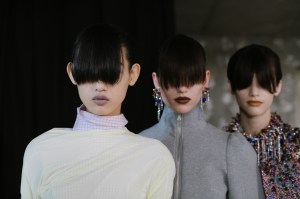 Backstage at Dries Van Noten Backstage Fall 2024 Ready-to-Wear Collection at Paris Fashion Week