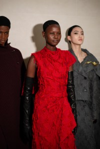 Backstage at Erdem Fall 2024 Ready-to-Wear Collection at London Fashion Week