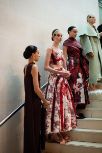 Backstage at Erdem Fall 2024 Ready-to-Wear Collection at London Fashion Week