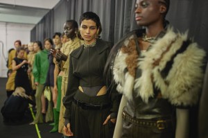Backstage at KNWLS Fall 2024 Ready-to-Wear Collection at London Fashion Week