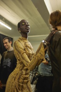 Backstage at KNWLS Fall 2024 Ready-to-Wear Collection at London Fashion Week