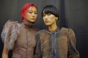 Backstage at KNWLS Fall 2024 Ready-to-Wear Collection at London Fashion Week