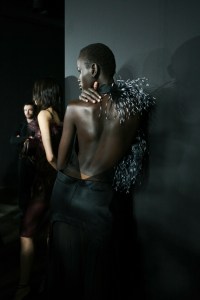 Backstage at Ferragamo Fall 2024 Ready-to-Wear Collection at Milan Fashion Week