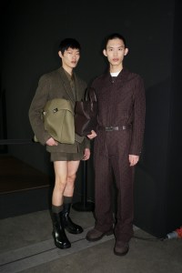 Backstage at Ferragamo Fall 2024 Ready-to-Wear Collection at Milan Fashion Week