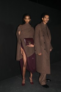 Backstage at Ferragamo Fall 2024 Ready-to-Wear Collection at Milan Fashion Week