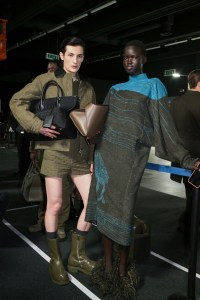 Backstage at Ferragamo Fall 2024 Ready-to-Wear Collection at Milan Fashion Week