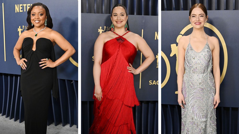 best dressed looks, sag awards 2024 red carpet, quinta brunson, lily gladstone, emma stone