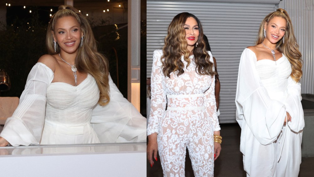 Beyoncé and her mom, Tina Knowles, at the Cécred launch party.