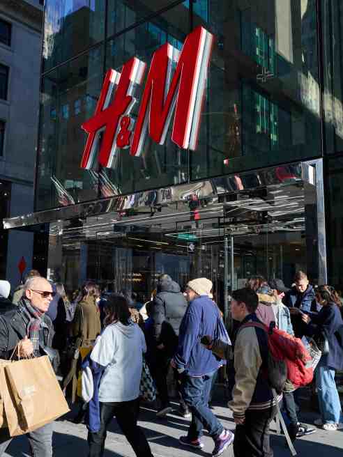 Black Friday shoppers in New York City.
