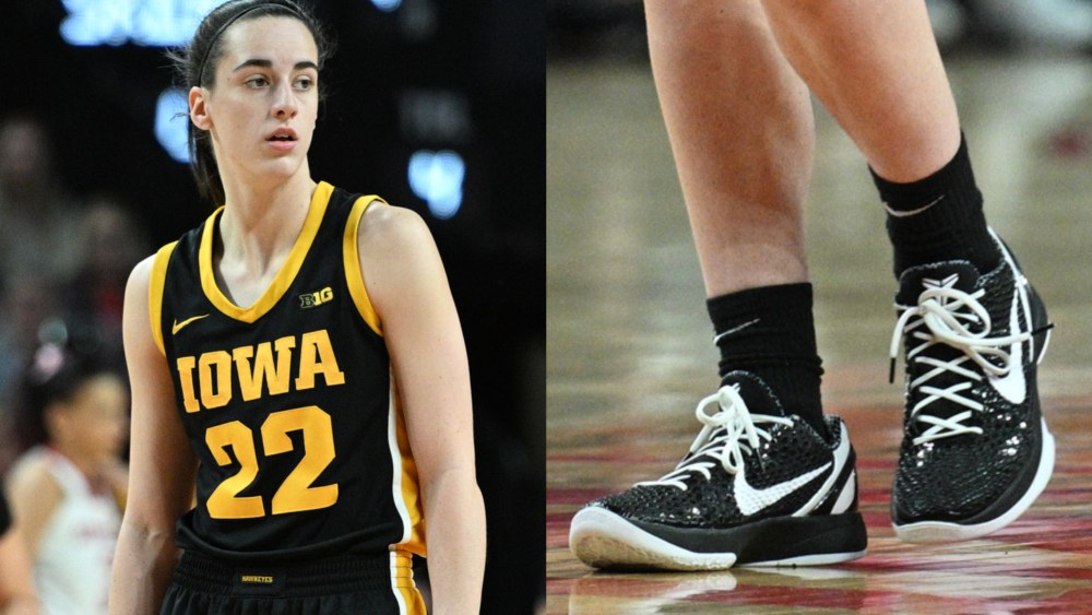 Guard Caitlin Clark #22 of the Iowa Hawkeyes, nike shoes, nike deal,
