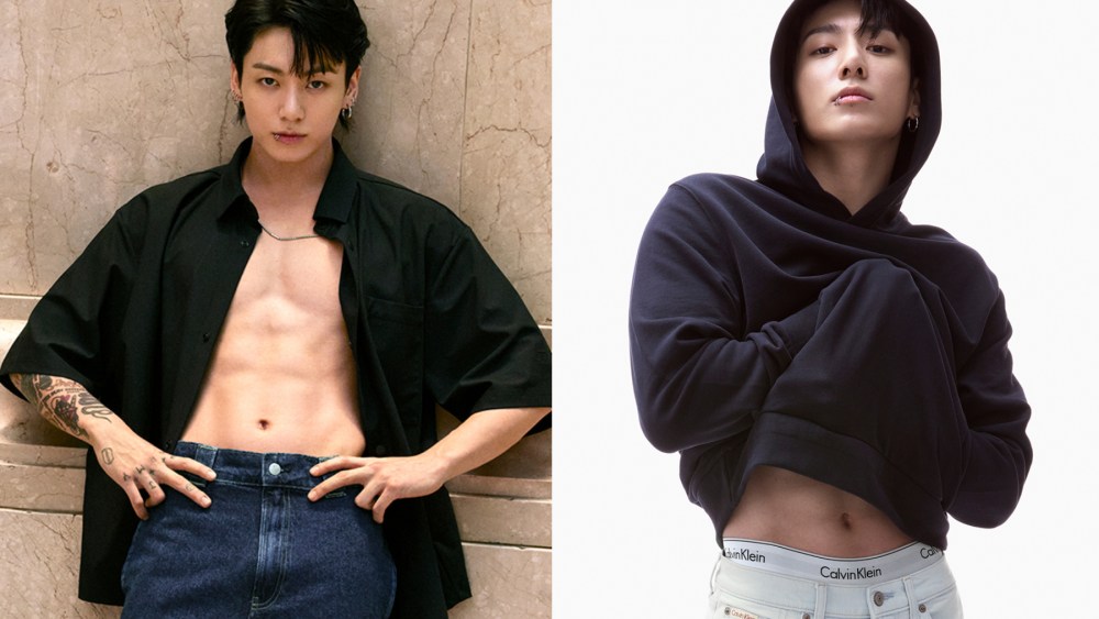 Jung Kook for Calvin Klein's collection Spring 2024 campaign.