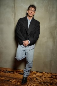 Miguel Herrán at the Bottega Veneta Fall 2024 ready-to-wear show.