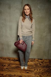 Julianne Moore at the Bottega Veneta Fall 2024 ready-to-wear show.
