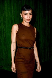 Zoë Kravitz at the Saint Laurent Fall 2024 Ready-to-Wear show