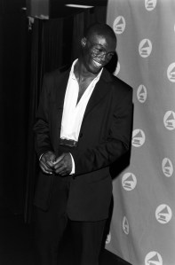 Singer Seal attends the 37th Grammy Awards ceremony in Los Angeles, California on March 1, 1995.