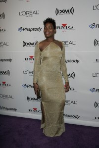 Fantasia Barrino attends Clive Davis' pre-Grammy Awards party at the Beverly Hilton.
