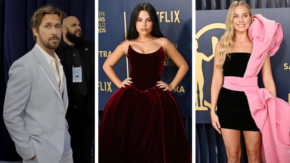 Ryan Gosling, Ariana Greenblatt and Margot Robbie, sag awards 2024 red carpet looks, style