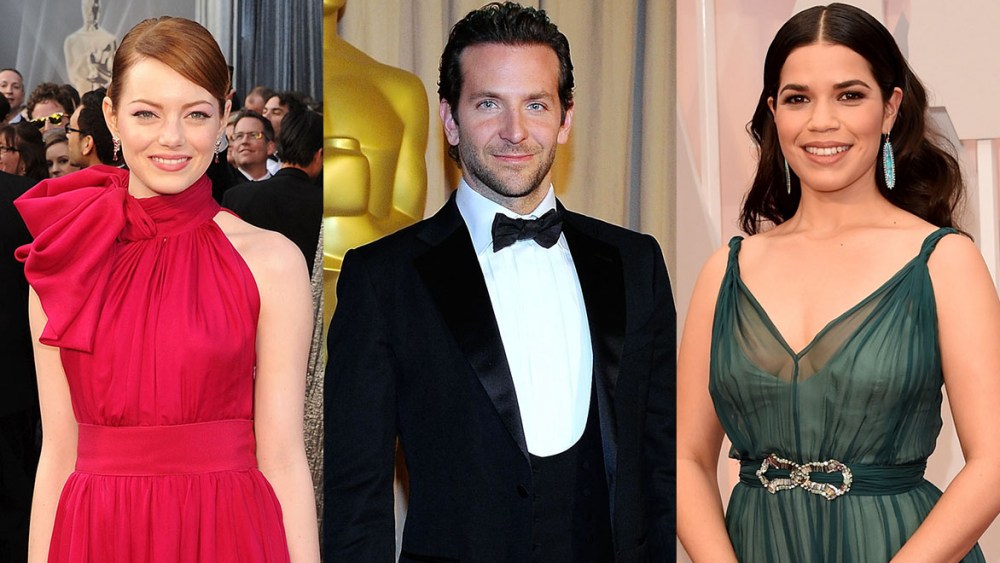 Emma Stone, Bradley Cooper, America Ferrera, oscars, academy awards, red carpet fashion, celebrity style