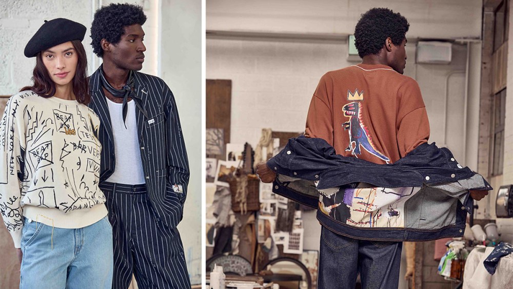 basquiat, lee, collaboration, collection, x lee collection, artwork, art, jean-michel basquiat
