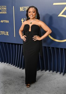 Quinta Brunson at the 30th Annual Screen Actors Guild Awards held at the Shrine Auditorium and Expo Hall on February 24, 2024 in Los Angeles, California.