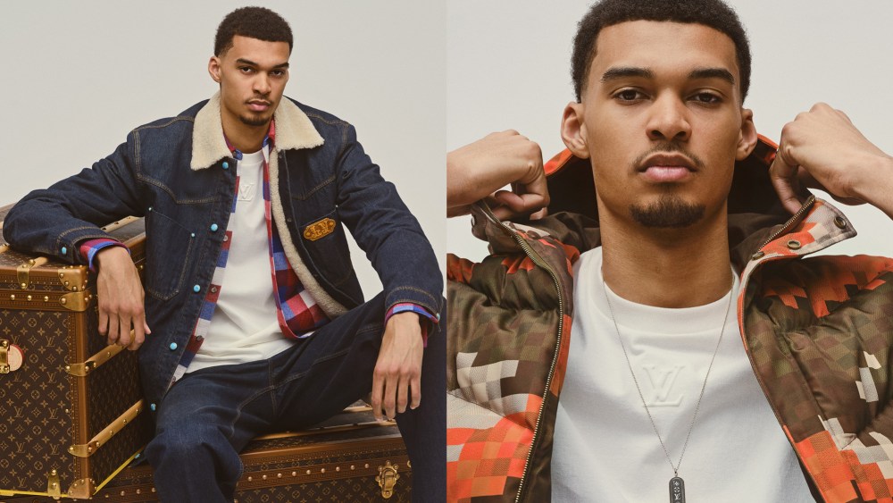 Victor Wembanyama for Louis Vuitton's newest campaign.