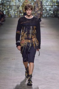 Model on the catwalk