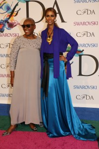 Bethann Hardison (L) and Iman attend 2014 CFDA Awards at Alice Tully Hall.