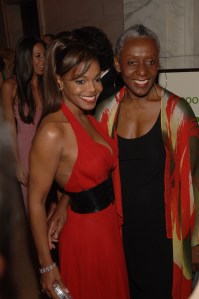 Janet Jackson (L) and Bethann Hardison attend the Council of Fashion Designers of America's 2006 Fashion Awards at the New York Public Library.