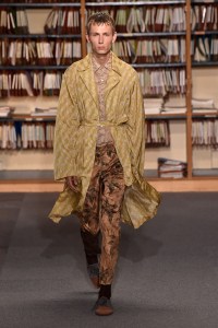Model on the catwalk